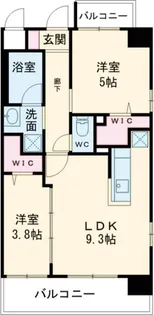 2DKの間取り画像