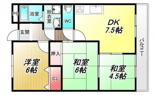 松岡マンションII【3階】の間取り