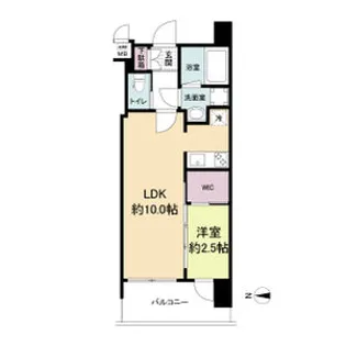 セレニテ西中島アリア弐番館【9階】の間取り