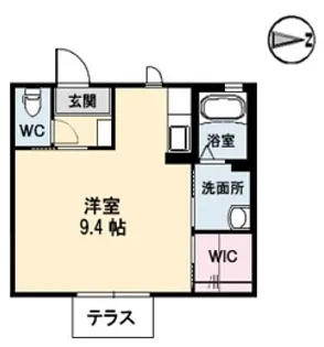 クレールDO-SUN【1階】の間取り