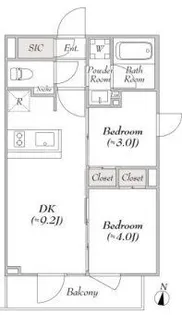 東京都板橋区稲荷台【マンション】の間取り