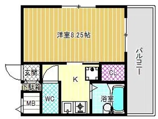 トレイズII【2階】の間取り