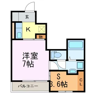 メトロノームII【1階】の間取り