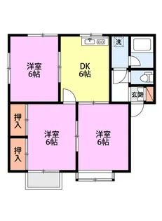 3DKの間取り画像