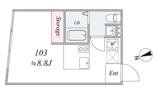 the trias tachiaigawa【3階】の間取り