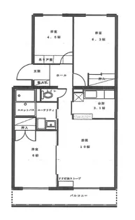 グランベルサ【5階】の間取り