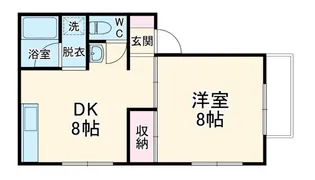 サニーハイツ【2階】の間取り
