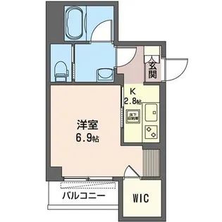 ウエストドミール【1階】の間取り