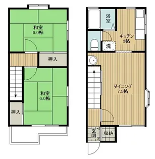 千葉県船橋市前貝塚町【一戸建】の間取り