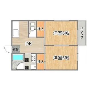 ポエムガーデン B棟【2階】の間取り