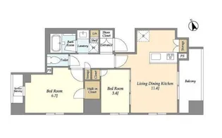 東京都江東区南砂5【マンション】の間取り