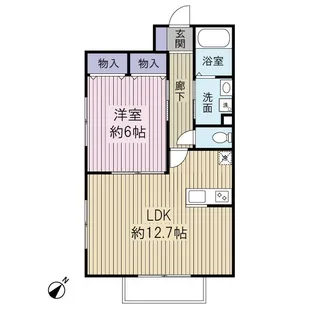 プラチナパレス【1階】の間取り