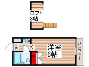 オ-クヒルズ新松戸【1階】の間取り