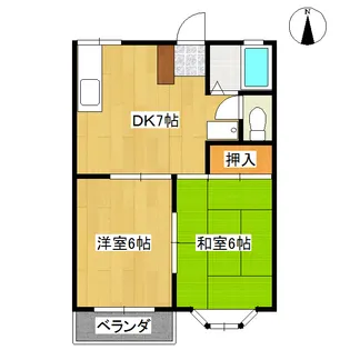 グレースタウン【2階】の間取り