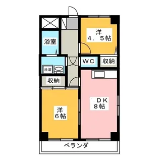 ヒルロック秀愛【4階】の間取り