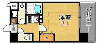 レークス大阪城イースト【2階】の間取り