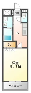 コンフォートアルファ【2階】の間取り