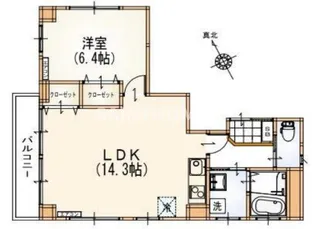 ウィステリア南青山【2階】の間取り