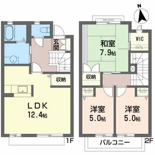レフィナードAの間取り