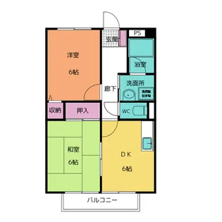 サープラス II オカダ【1階】の間取り