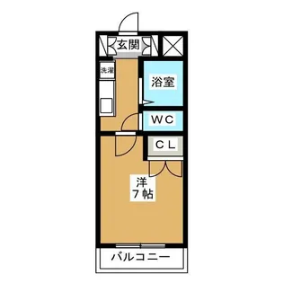 レジディア浦安【5階】の間取り