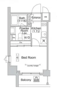 東京都品川区東五反田4【マンション】の間取り