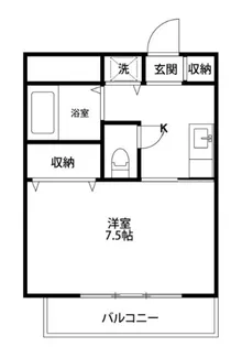 グランティ新潟【6階】の間取り