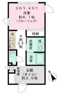 GREEN COURT中野【4階】の間取り