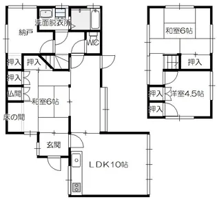 広島県広島市佐伯区三宅4【一戸建】の間取り