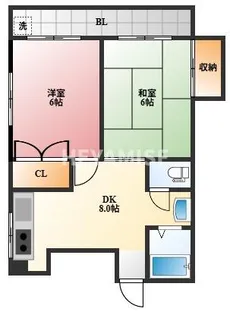 メーテル・カネガエ【3階】の間取り