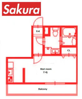 モダンエレーナ鶴見【3階】の間取り