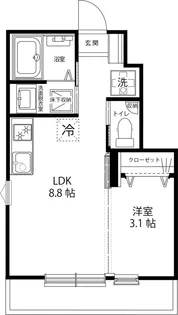 Casa Simpatia 小金井【1階】の間取り
