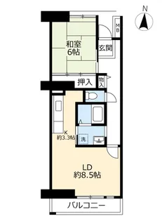 URアーベイン堺市駅前【9階】の間取り
