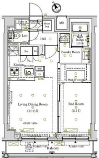 アークマーク東大井【4階】の間取り
