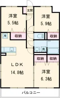 フォルテ【3階】の間取り