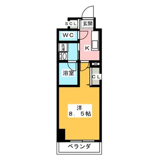 リシュドール名駅南【3階】の間取り