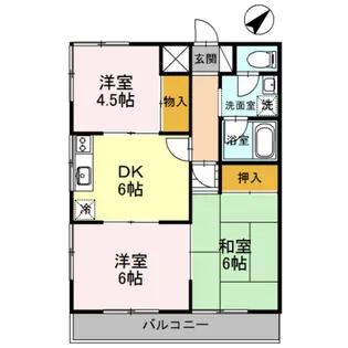 ファミール幸【2階】の間取り