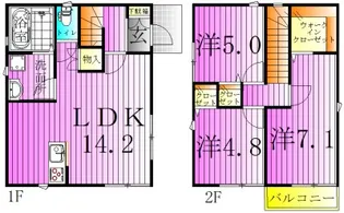 東京都足立区舎人2【一戸建】の間取り