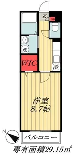 千葉県市川市鬼高1【アパート】の間取り