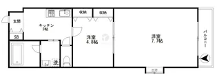 メゾン牛込【1階】の間取り