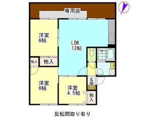 広島県広島市安佐南区上安7【アパート】の間取り