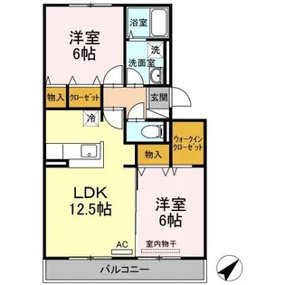 アムール祇園【2階】の間取り
