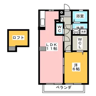 エクセル大和【2階】の間取り