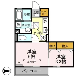 D-ROOM PRESENCE301【3階】の間取り