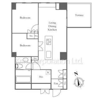 ペアシティ・ルネッサンス【9階】の間取り