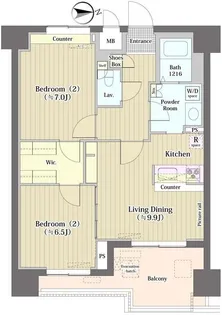 トーク西池袋ウェルフォート【8階】の間取り