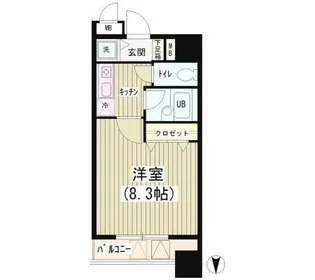 東京都中央区湊1【マンション】の間取り