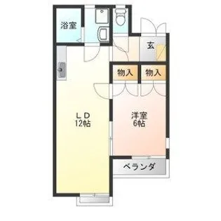 ティファニー森友A棟【2階】の間取り