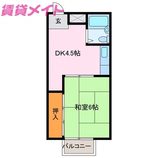 エンゼルハウス鈴鹿【2階】の間取り