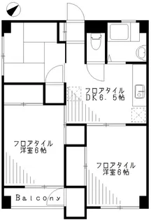 桃井マンション【2階】の間取り